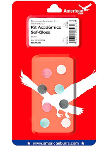 KIT DISCOS DE LIXA  SOF-GLOSS ACADEMICO SORTIDO AMERICAN BURRS