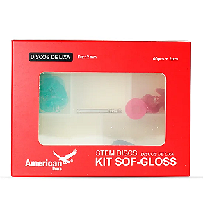KIT DISCO DE LIXA SOF-GLOSS AMERICAN BURRS