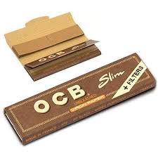 SEDA OCB UNBLEACHED SLIM + FILTRO C/32 FOLHAS