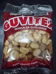 Amendoim Sem Pele Torrado 90g - Guvitex