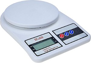 Balança de cozinha digital Tomate SF-400 pesa até 10kg branco