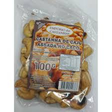 Castanha de Caju Torradas Inteiras Com Sal - 100 g