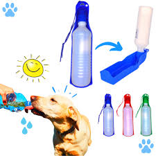 Garrafa Bebedouro Cães Portátil Cachorro Gato Passeio 500 Ml