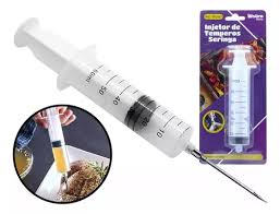 Injetor De Temperos Seringa Agulha Injetar Temperos 60Ml - Western