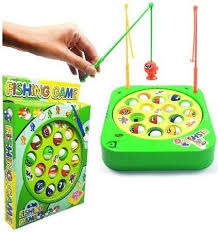 Brinquedo Pesca Pega Peixe Jogo Pescaria Infantil Giratório A Pilha