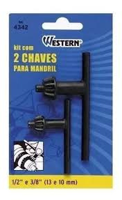 Western Kit Com 2 Chaves Para Mandril 1/2 E 3/8 Pol 4342