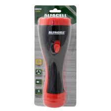 Lanterna 9LEDs Recarregável 22cm Cor Preto Alfacell.