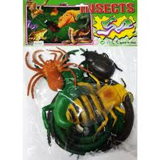 Kit 12 Insetos De Borracha Animais Miniatura, Brinquedo Edulcativo, Insetos Coleção, Pode Usar No Banho