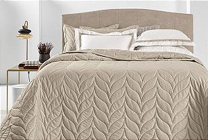 Colcha King Trussardi 300 Fios Cetim 100% Algodão Egípcio Grasso Nocciola