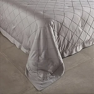 Colcha Queen 270 Fios Buddemeyer Luxus Etienne 100% Algodão Penteado - 3 peças