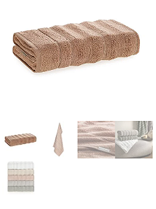 Toalha de Banho e Rosto Fio Penteado 100% Algodão Alcântara