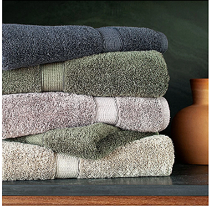 Toalha de Banho E Rosto Buddemeyer Luxus América 100% Algodão Egípcio Fio Penteado