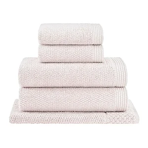 Jogo de Toalhas Banho Belli Fio Pentedo Soft Rosa 5 Peças.