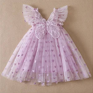 Vestido Borboleta coração