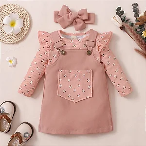 Vestido com Body e laço