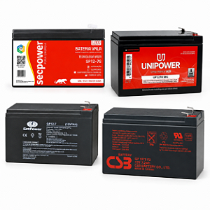 Bateria 12v 7ah Várias Marcas - Carrinho infantil, som, amplificador, luz de emergência, nobreaks