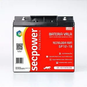 Bateria 12V 18ah SECPOWER