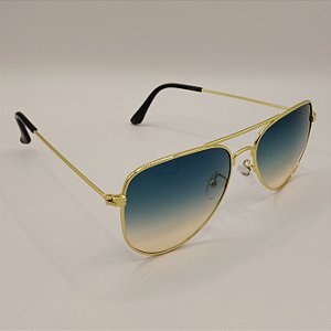 Meavi | Dourado e Azul Degradê