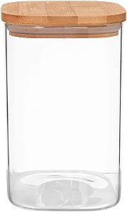 Pote Para Alimentos Hermético 1100 ml Com Tampa de Bambu 7376 MIMO