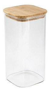 Pote Para Alimentos Hermético 1500 ml Com Tampa de Bambu 7377 MIMO