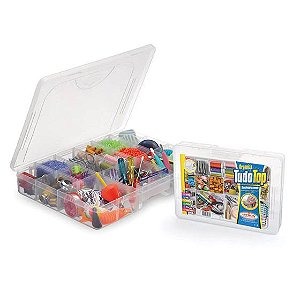 Box Organizador Multiuso Grande Com Divisórias Transparente 187 NITRON