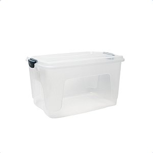 Caixa Organizadora Multiuso Grande Alta 30 L Transparente 0129 RISCHIOTO