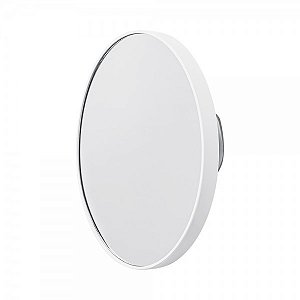 Espelho Redondo Com Aumento e Ventosa Prático 14Cm Ac.Branco GRUPO K1 UZutil