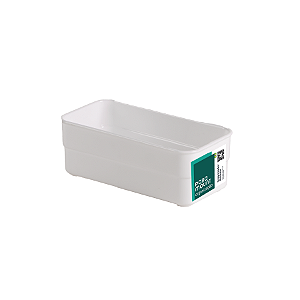 Organizador De Plástico Multiuso 15x7,5x5,2CM Branco 1832 PARAMOUNT