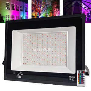 Refletor LED 300W RGB IP67 Com Memoria