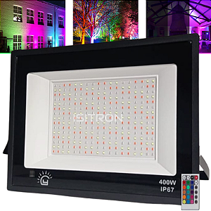 Refletor LED 400W RGB IP67 Com Memoria