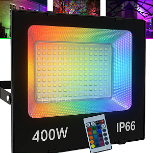 Refletor LED 400W RGB IP66 Com Memoria