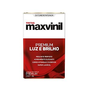 Tinta Acrílica Premium Luz e Brilho Semi Brilho Lata 18L Maxvinil