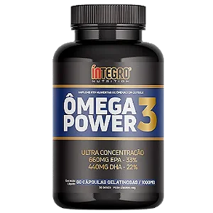 Ômega 3 Power 60 caps - Íntegro Nutrition