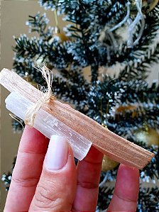 Palo Santo e Cristal ( Pirita )  Limpeza Energética