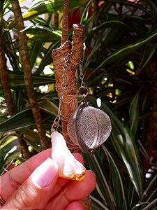 Infusor Energético Inox com Cristal Citrino