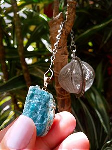 Infusor Energético Inox com Cristal Apatita