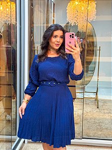 Vestido 1075 plissado