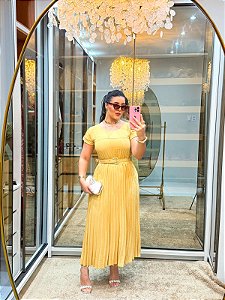 Vestido plissado 1348
