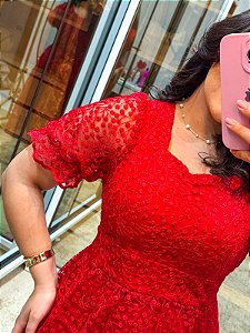 Vestido renda flor 1799