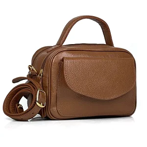 BOLSA BAÚ EM COURO LEGÍTIMO | RENATA