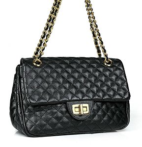 BOLSA MATELASSÊ EM COURO LEGÍTIMO MÉDIA | CATERINE