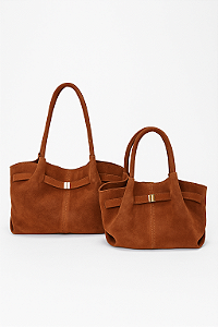 BOLSA DE OMBRO GRANDE EM COURO LEGÍTIMO | DAISY