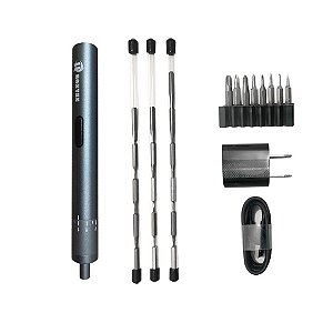 Kit Chave de Fenda Elétrica Recarregável Honyan - 24 Peças com Estojo