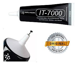 Cola Adesiva Multiuso Preto Implastec 110ml