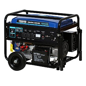 Gerador de energia a gasolina 110v/220v monofasico partida eletrica Tssaper modelo TS8000EB