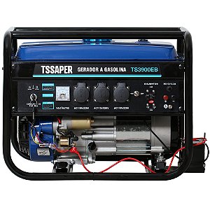 Gerador de energia a gasolina 110v/220v partida eletrica Tssaper modelo TS3900EB