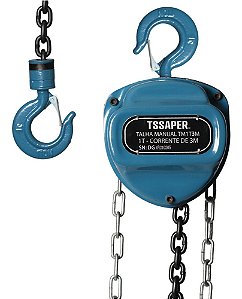 Talha manual 1 tonelada 3 metros Tssaper Modelo: TM1T3M
