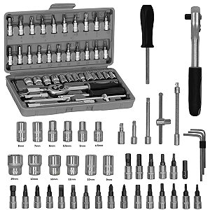 Kit de ferramentas 46 peças marca Deffer modelo DFK46