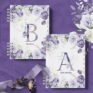 Caderno A5: Coleção Alfabeto Violeta