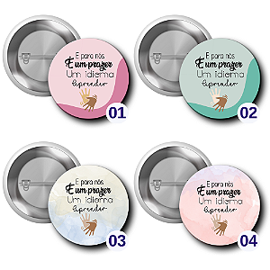 Botton Libras Língua de Sinais